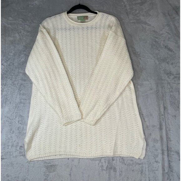 American Weekend womens Medium Vintage sweater office white - Picture 4 of 16